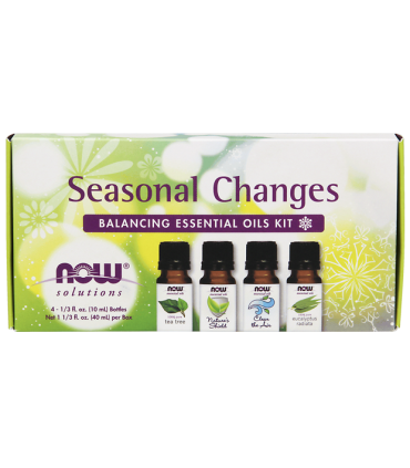 나우푸드 Seasonal Changes 밸런싱 에센셜 오일 키트 각 4개의 병 1/3 FL OZ (10 ML)