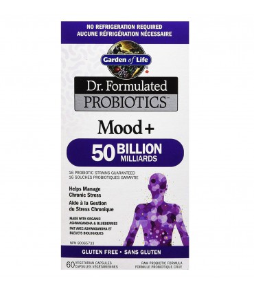 가든오브라이프 프로바이오틱스 무드 500억 유산균 60캡슐,닥터 포뮬레이티드 기분+