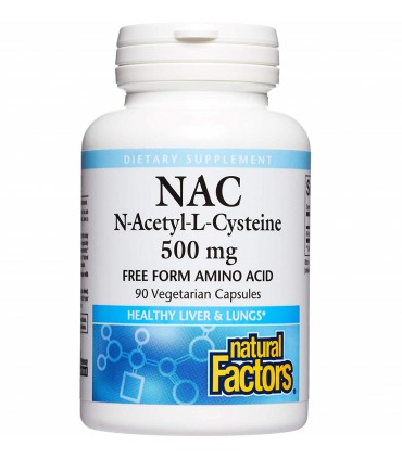 내츄럴 팩터스 N-아세틸시스테인 NAC 500mg 90베지캡슐