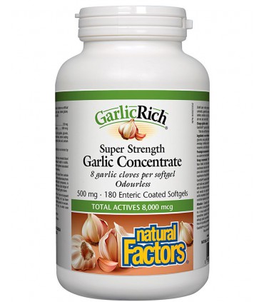 내츄럴 팩터스 갈릭리치 슈퍼 스트렝스 마늘농축 500mg 180소프트젤