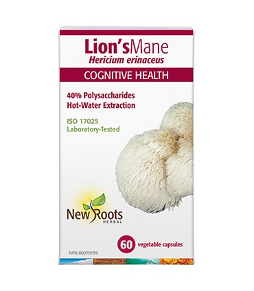 뉴루츠 라이온스매인/노루궁뎅이버섯 500mg 40%다당류 60베지캡슐