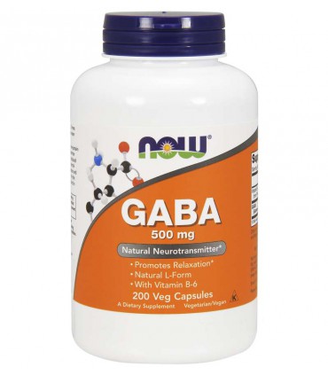 나우푸드 가바 500mg + B-6 200베지캡슐