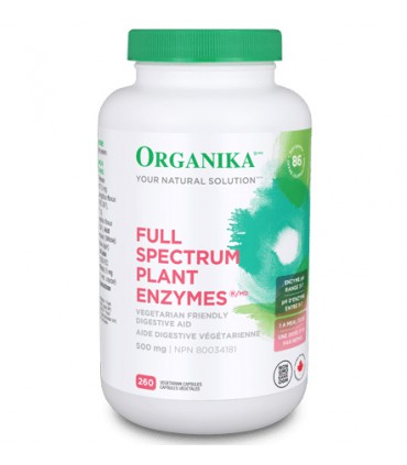 오가니카 풀 스펙트럼 플랜트 엔자임 500mg 260베지캡슐