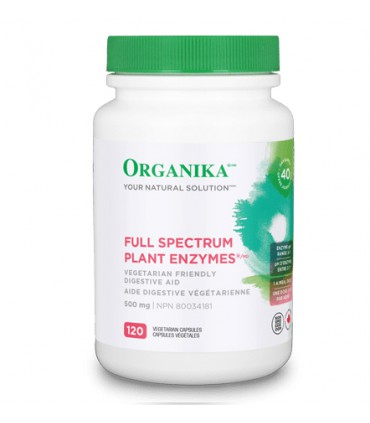 오가니카 풀 스펙트럼 플랜트 엔자임 500mg 120베지캡슐