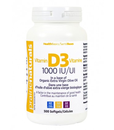 프레리 내츄럴스 비타민 D3 1,000IU 500정