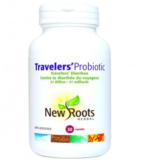 뉴루츠 트래블러 프로바이오틱스 210억 30베지캡슐 면역 시스템 및 소화 건강 지원 210억개의 활성 균주 함유