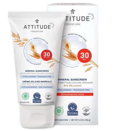 에티튜드 SPF30 성인 민감성피부용 미네랄 선크림 150g