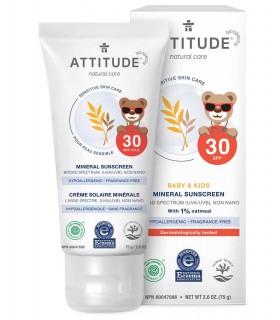 에티튜드 SPF30 아기 민감성피부용 미네랄 선크림 75g
