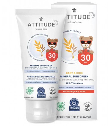 에티튜드 SPF30 아기 민감성피부용 미네랄 선크림 75g
