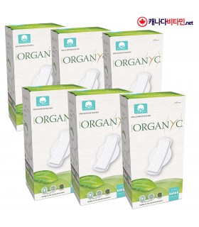 콜만 오가닉 생리대 100% 유기농 순면 날개형 슈퍼플로우 10개입X6