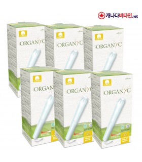콜만 오가닉 탐폰 100% 유기농 순면 레귤러 16개입X6