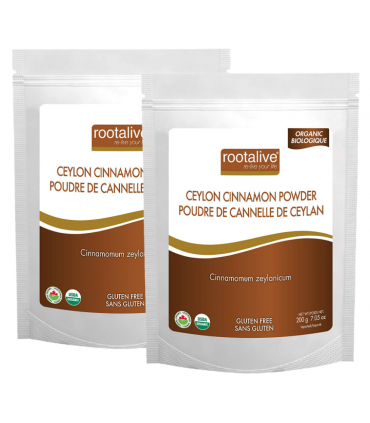 루트어라이브 유기농 시나몬물/실론 계피가루 파우더/분말 200g 2팩 묶음