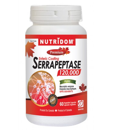뉴트리돔 세라펩타제 60베지캡슐 120000SPU 고효능