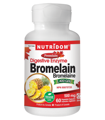 뉴트리돔 브로멜라인 500mg 60정 캐나다직발송