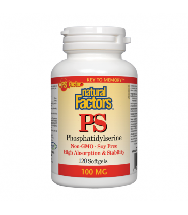 포스파티딜세린 100mg 120정 네추럴팩터스 캐나다직구