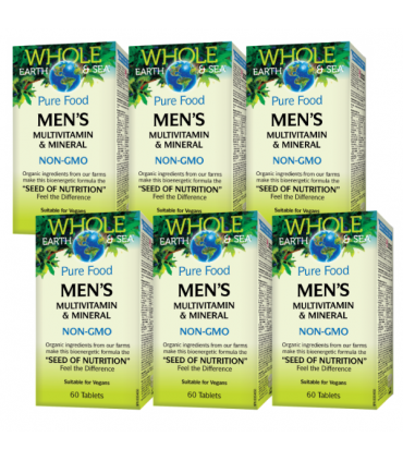 홀얼스엔씨 남성 멀티비타민 앤 미네랄 60 타블렛 6병묶음