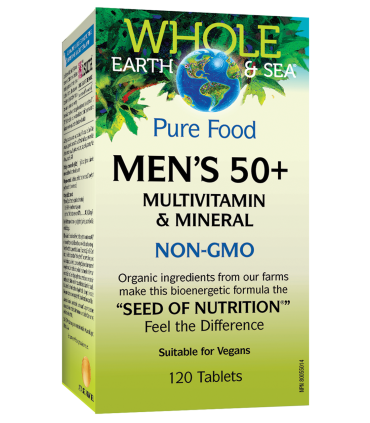 홀얼스엔씨 남성 50+ 멀티비타민 앤 미네랄 120 타블렛