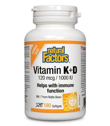 내츄럴 팩터스 비타민 K+D MK-7 180소프트젤