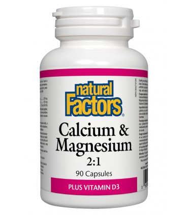 내츄럴 팩터스 칼슘 마그네슘 비타민 D 포함 2:1 90 정
