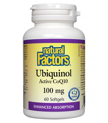 내츄럴 팩터스 유비퀴놀 액티브 코엔자임 큐텐 100mg 60정