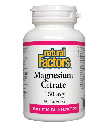 내츄럴 팩터스 마그네슘 구연산 150 mg 90 캡슐