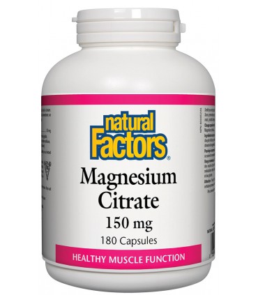 내츄럴 팩터스 마그네슘 구연산 150 mg 180 캡슐