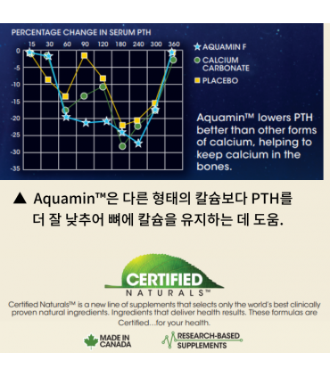 써티파이드 네추럴스 식물성 칼슘 마그네슘 K2 아쿠아민 6병