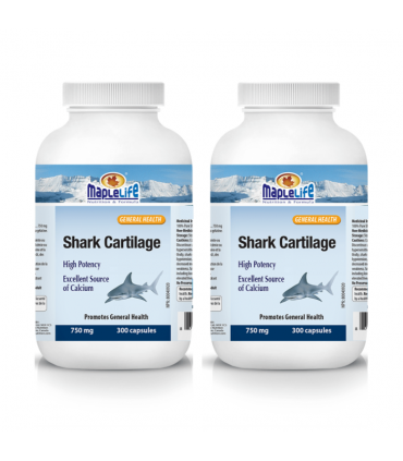 메이플라이프 샤크 카트리지 상어연골 750mg 300캡슐 캐나다직발송 천연칼슘영양제