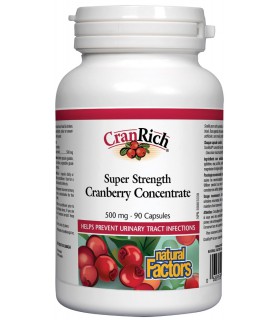 내츄럴 팩터스 크랜리치 농축 크랜베리 500mg 90캡슐,고강도 크랜베리 농축물