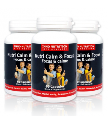 이노뉴트리션 뉴트리 캄 앤 포커스 60캡슐 3병묶음