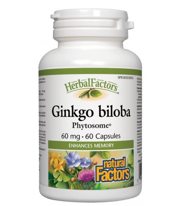 내츄럴 팩터스 징코빌로바(은행잎 추출물) 60mg 60캡슐