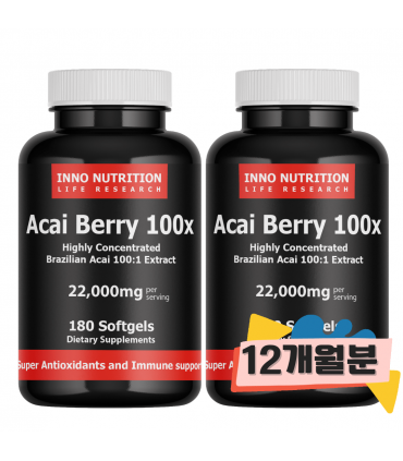 이노뉴트리션 아사이베리 100배농축 180소프트젤 2병