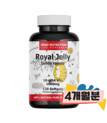 이노뉴트리션 로얄젤리 1000mg 120소프트젤 10HDA 6%