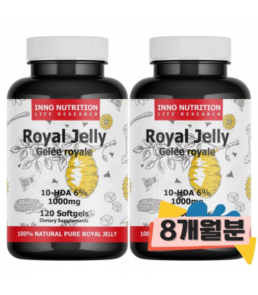 이노뉴트리션 로얄젤리 1000mg 120소프트젤 2병묶음 10HDA 6%