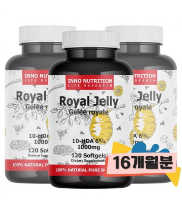 이노뉴트리션 로얄젤리 1000mg 120소프트젤 3병묶음 10HDA 6%