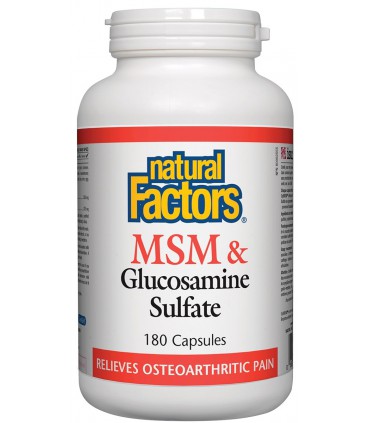 내츄럴 팩터스 MSM & 글루코사민 180캡슐