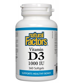 내츄럴 팩터스 비타민 D3 1000 IU 360소프트젤