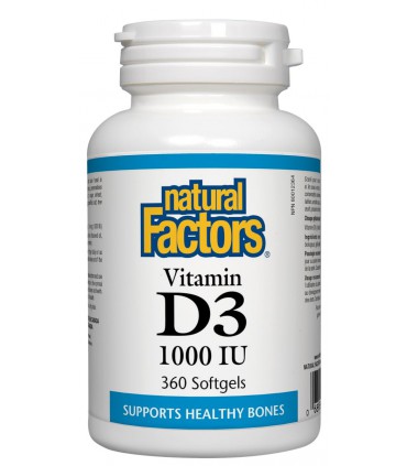 내츄럴 팩터스 비타민 D3 1000 IU 360소프트젤