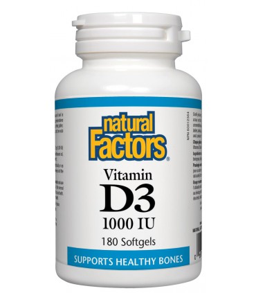내츄럴 팩터스 비타민 D3 1000 IU 180소프트젤