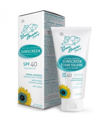 그린비버 친환경 미네랄 성인 선크림 로션 SPF 40 90 ml