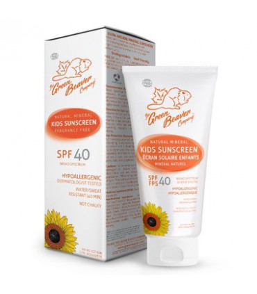 그린비버 친환경 미네랄 어린이 선크림 로션 SPF 40 90 ML