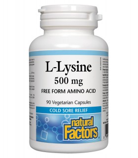 내츄럴 팩터스 L-라이신 500mg 90캡슐