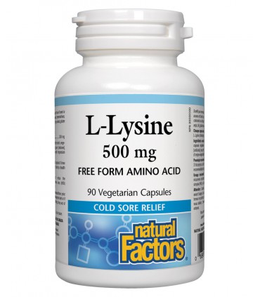 내츄럴 팩터스 L-라이신 500mg 90캡슐