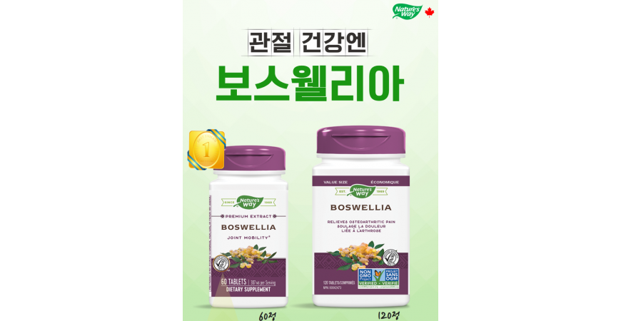 관절 지킴이 보스웰리아로 관절건강 지킬수 있을까?